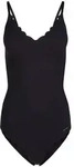 SKINY Damen Body - Unterw&auml;sche, Spaghettitr&auml;ger, Spitze, V-Ausschnitt, einfarbig