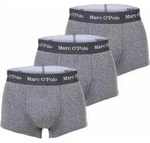 Marc O Polo Herren Boxer Shorts, 3er Pack - Trunks, Organic Cotton, Stretch Grau / L