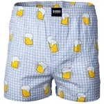 Happy Shorts Herren Webboxershorts - American Style, Baumwolle, gemustert Bier XL