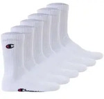 Champion Unisex Socken, 6 Paar - Crew Socken Basic Wei&szlig; / EU 35-38
