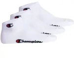 Champion Unisex Socken, 3er Pack - Quarter Socken, Basic, Logo Wei&szlig; / EU 35-38