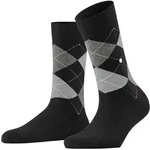 Burlington Damen Socken - Queen, Kurzstr&uuml;mpfe, Baumwolle, Rautenmuster, Logoemblem