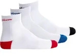Champion Unisex Socken, 3 Paar - Crew Socken, Logo, Streifen Wei&szlig; / EU 35-38
