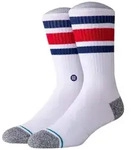 STANCE Unisex Socken - Boyd ST, Logo, Streifen, Crew Socken Wei&szlig;/Rot/Dunkelblau