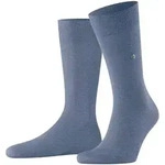 Burlington Herren Socken LORD - Kurzstrumpf, Labeling Clip, uni, One Size Blaugrau