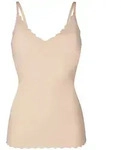 SKINY Damen Spaghetti-Shirt - Top, V-Ausschnitt, Pads, Micro Lovers, Mikrofaser...