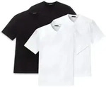 SCHIESSER Herren American T-Shirt 4er Pack - 1/2 Arm, Unterhemd, V-Ausschnitt