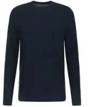 MUSTANG Herren Strickpullover - Elliot, Flat Knit, Baumwolle, Rundhals, einfarbig