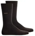 BOSS Herren Socken, 2er Pack - 2P RS Uni CC, Kurzsocken, Combed Cotton Dunkelbraun