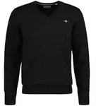 GANT Herren Pullover - CLASSIC COTTON V-NECK, Strickpullover, V-Ausschnitt,...