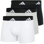 adidas Herren Boxershorts, 3er Pack - Trunks, Active Flex Cotton, Logo, einfarbig