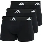adidas Herren Boxershorts, 3er Pack - Trunks, Active Flex Cotton, Logo, einfarbig