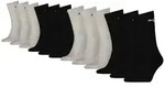 PUMA Unisex Socken, 12er Pack - Sport Crew Sock,Tennissocken, ECOM Mehrfarbig 35-38