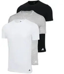 adidas Herren T-Shirt, 3er Pack - Crew Neck Shirt, Active Core Cotton, einfarbig