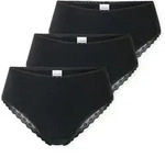SCHIESSER Damen Brazilian-Slips, 3er Pack - 3Pack Brazilian, Stretch Cotton, uni