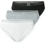SCHIESSER Damen Rio-Slips, 3er Pack - 3Pack Rio Slip, Stretch Cotton, uni