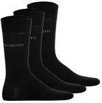 bugatti Herren Socken, 3er Pack - Socks Soft Cotton Uni Basic Schwarz 39-42