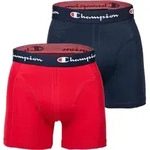 Champion Herren Boxershorts, 2er Pack - Baumwolle, Logobund, einfarbig...