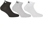 FILA Quarter Socken Unisex, 3 Paar - Kurzsocken, Sport, Logo-Bund, uni, 35-46 Classic