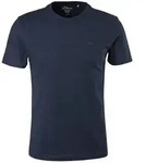 s.Oliver Herren T-Shirt - Basic, Rundhals, Baumwolle, einfarbig Dunkelblau S
