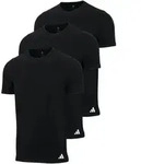 adidas Herren T-Shirt, 3er Pack - Crew Neck Shirt, Active Core Cotton, einfarbig