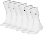 PUMA Kinder Socken 6er Pack - Easy Rider, ECOM, einfarbig, Logo Wei&szlig; 31-34