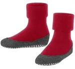 FALKE Kinder Hausschuhe - Cosyshoe, Pantoffeln, Anti-Rutsch, Schurwolle Hellrot...