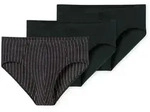 SCHIESSER Herren Slips, 3er Pack - "95/5", Supermini, Cotton Stretch, uni/gestreift