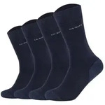 Camano Unisex Socken - Walk Socks, einfarbig, 4er Pack Marine 43-46