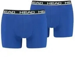 HEAD Herren Boxershorts im Pack - Basic, Baumwoll Stretch, einfarbig Blau/Schwarz S