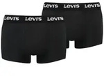 Levi's Herren Boxershorts, 2er Pack - Logo Trunk 2P, Logobund, Baumwoll-Stretch,