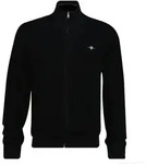 GANT Herren Stirckjacke mit Stehkragen - Micro Textured Cotton Zip Cardigan,