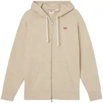 Levi's Herren Sweatjacke mit Kapuze - The Original Housemark Zip Up, Baumwolle Beige
