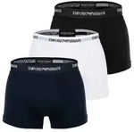 EMPORIO ARMANI Herren Trunks, 3er Pack - CORE LOGOBAND, Shorts, Stretch Cotton