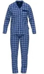 G&Ouml;TZBURG Herren Schlafanzug - lang, durchgekn&ouml;pft, Pyjama, Baumwolle, Muster