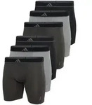 adidas Herren Boxershorts, 6er Pack - Boxer Briefs, Active Micro Flex Eco, Logo,
