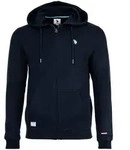U.S. POLO ASSN. Herren Sweatjacke - Diagonal Fleece Carbon Finish, Zip- Jacke,