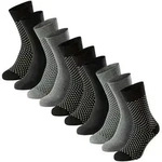 SCHIESSER Herren Socken, 10er Pack - "Bluebird", Baumwoll-Mix, uni/gemustert