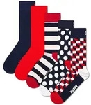 Happy Socks Unisex Socken, 5er Pack - Motivsocken, Kurzsocken, Baumwolle Filled...