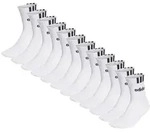 adidas Unisex Quarter Socken, 12er Pack - Cushioned 3S Linear, Logo, einfarbig...