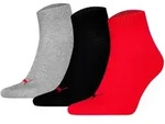 PUMA Unisex Quartersocken, 3er Pack - Quarter Plain 3P, Logo, einfarbig