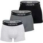 LACOSTE Herren Boxershorts, 3er Pack - Trunks, Casual, Cotton Stretch, Logobund