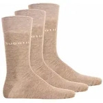 bugatti Herren Socken, 3er Pack - Socks Soft Cotton Uni Basic Beige 39-42