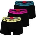 HUGO Herren Boxershorts, 3er Pack - Trunk Triplet, Cotton Stretch, Logo