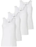SCHIESSER Damen Tops, 4er Pack - 4Pack Tr&auml;gertops, Unterhemd, Stretch Cotton,...