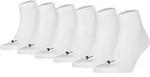 PUMA Unisex Quarter Socken, 6er Pack - Quarter Plain ECOM 6P, Logo, uni Wei&szlig; / 39-42