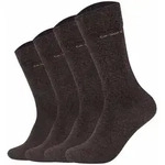 Camano Unisex Socken - Soft Socks, einfarbig, 4er Pack Dunkelbraun / 43-46