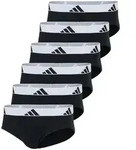 adidas Herren Slip, 6er Pack - Briefs, Active Flex Cotton, Logo, einfarbig