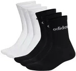 adidas Unisex Socken, 6er Pack - Linear Crew Cushioned, Logo, gepolstert,...