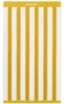 GANT Strandtuch - YACHT STRIPE BEACH TOWEL, Duschtuch, Bio-Baumwolle, Streifen Gelb